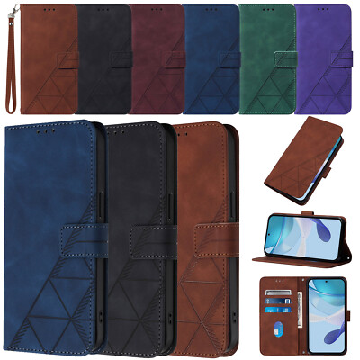 Luxury Leather Flip Case Book Cover Stand For iPhone 16 15 Pro Max 16e 14 13 12
