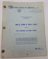 BOB & CAROL & TED & ALICE / 1968 Screenplay, used by Writers Guild of America