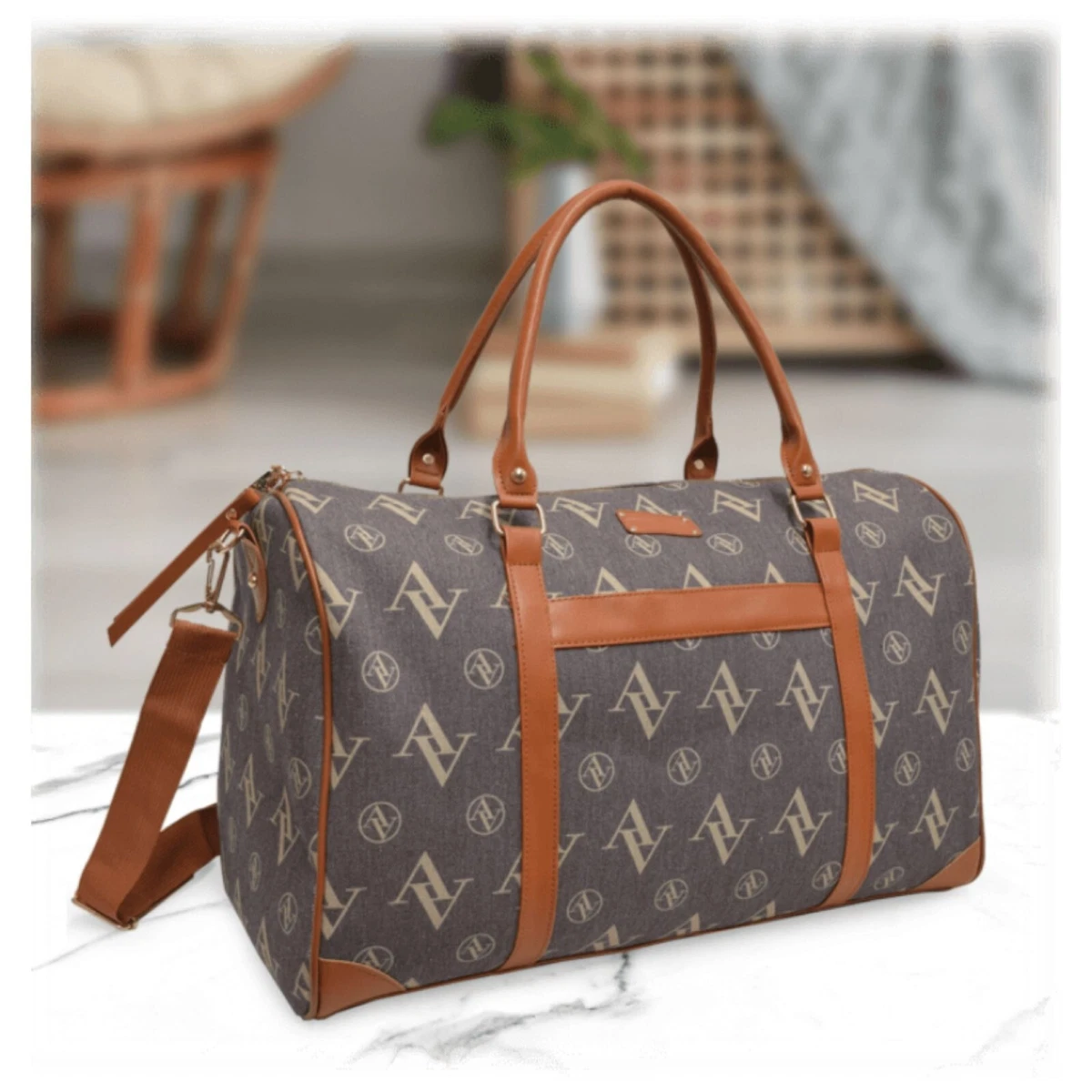 Adrienne vittadini canvas weekender bag Clearance
