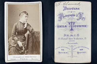 Tourtin, Paris, Céline Chaumont Vintage cdv albumen print CDV, tirage albumi