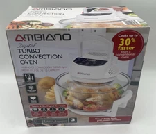 Ambiano Turbo Convection Oven 51359 Glass Cooker Bake Broil Grill Steam Roast