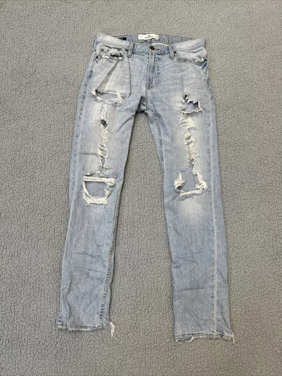 Hollister mens cheap white jeans