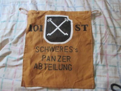 WWII GERMAN 101 ST HEAVY  PANZER  BATT NORMANDY TIGER TANK   PENNET FLAG 