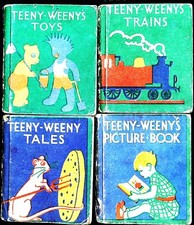 Mrs Herbert Strang: Teeny-Weeny’s Picture Book, Tales, Toys, Trains 4 x HB 1930s