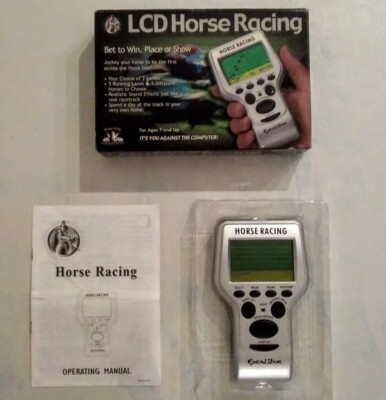 Vintage Excalibur Pferderennen elektronisches Hand-LCD-Spiel 