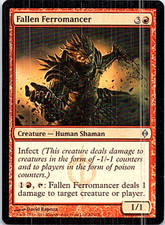 Fallen Ferromancer Magic The Gathering New Phyrexia Light Play