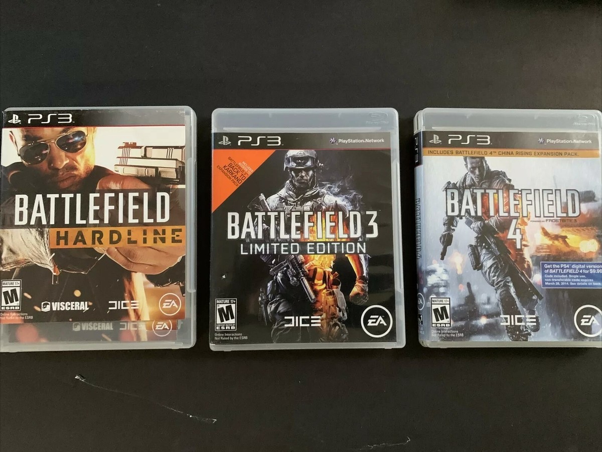 Battlefield Lot Hardline, Limited Edition, Battlefield 4, PlayStation  ps3