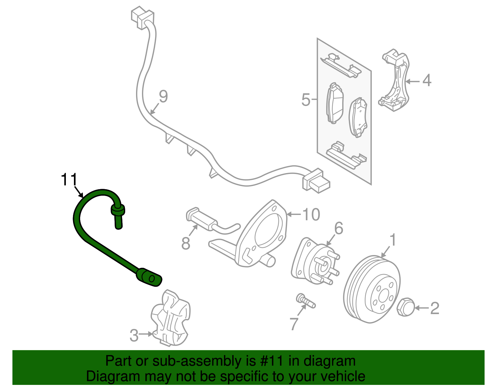 Genuine GM Brake Hose 22163428 eBay