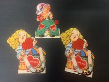 Vintage Moving Mechanical Valentine Card, Lot of 3 Made in USA New Unused
