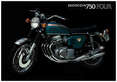 CB750ポスター HONDA Poster CB750 K0 Blue 1968 1969 and 1970 Suitable to Frame | eBay