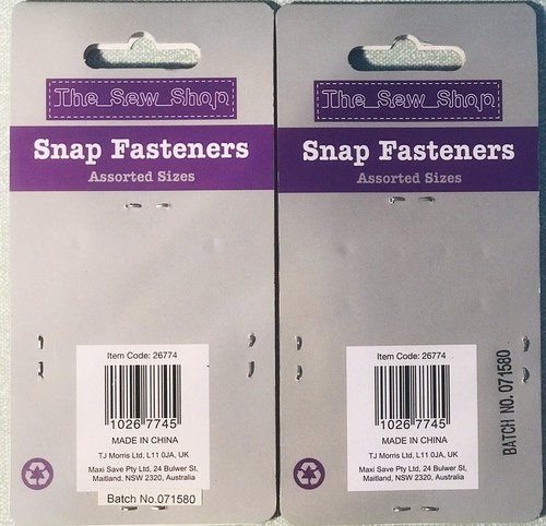 2 X SNAP FASTENERSS. ASSORTED SIZES 20 SETS. - Picture 5 of 5
