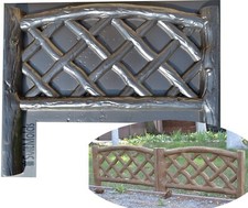 Concrete mold old wood broar edge stone plastic mold concrete frence BR10