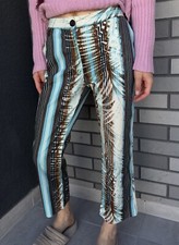 Class Roberto Cavalli Womens Trousers Pants Capri Multicolor I-44 / US-10