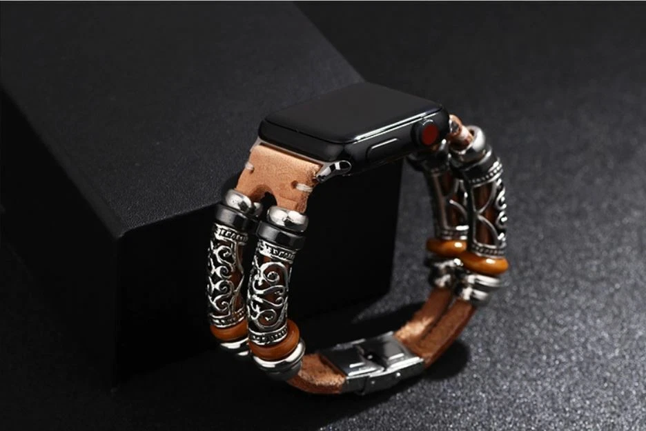 Apple Watch pulseira de couro liga Slv 42-44mm - Imagem 2 de 4