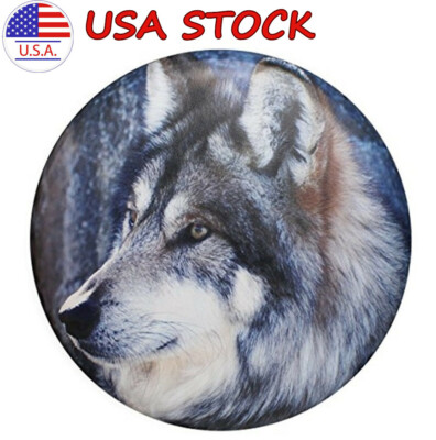 #ad For Jeep Wrangler Liberty Trailer RV Camper Wolf Spare Tire Cover 17quot; $19.99