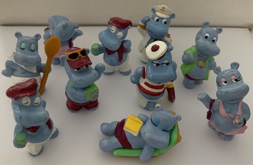 Énorme Lot Playmobil – 10 Hippopotames + 6 Bébés, Animaux Zoo, Réf 5