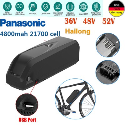 E-Bike Ebike Akku 36V 48V 52V Lithium Ionen Elektrisches Fahrrad E-Bike Batterie