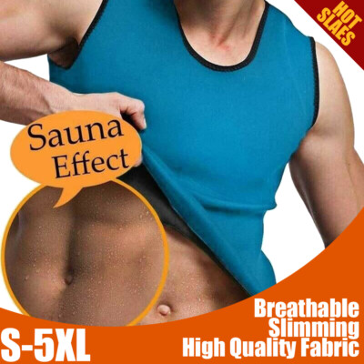 Men Women Body Shaper Fat Burning Fitness Weight Loss Sauna Sweat Slimming Vest