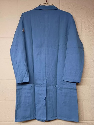 Bulwark FR Concealed Snap-Front Lab Coat Flame Resistant Blue NEW - Picture 5 of 30