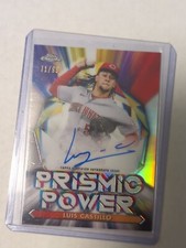 2021 Topps Chrome LUIS CASTILLO On Card Auto /99 AUTOGRAPH 