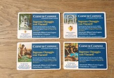 N. 4 serie  VIACARD Casinò di Campione taglio 50000 mila. 