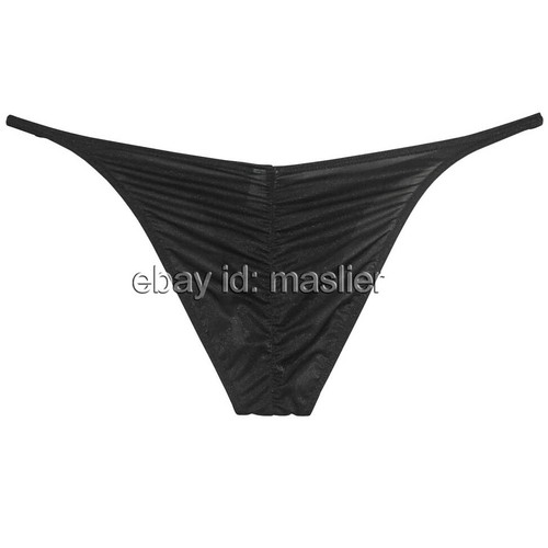 Herren Glas Garn Bikini String Slip Transparent Glitzern Frech Beutel Slip Unterwäsche - Bild 20 von 28