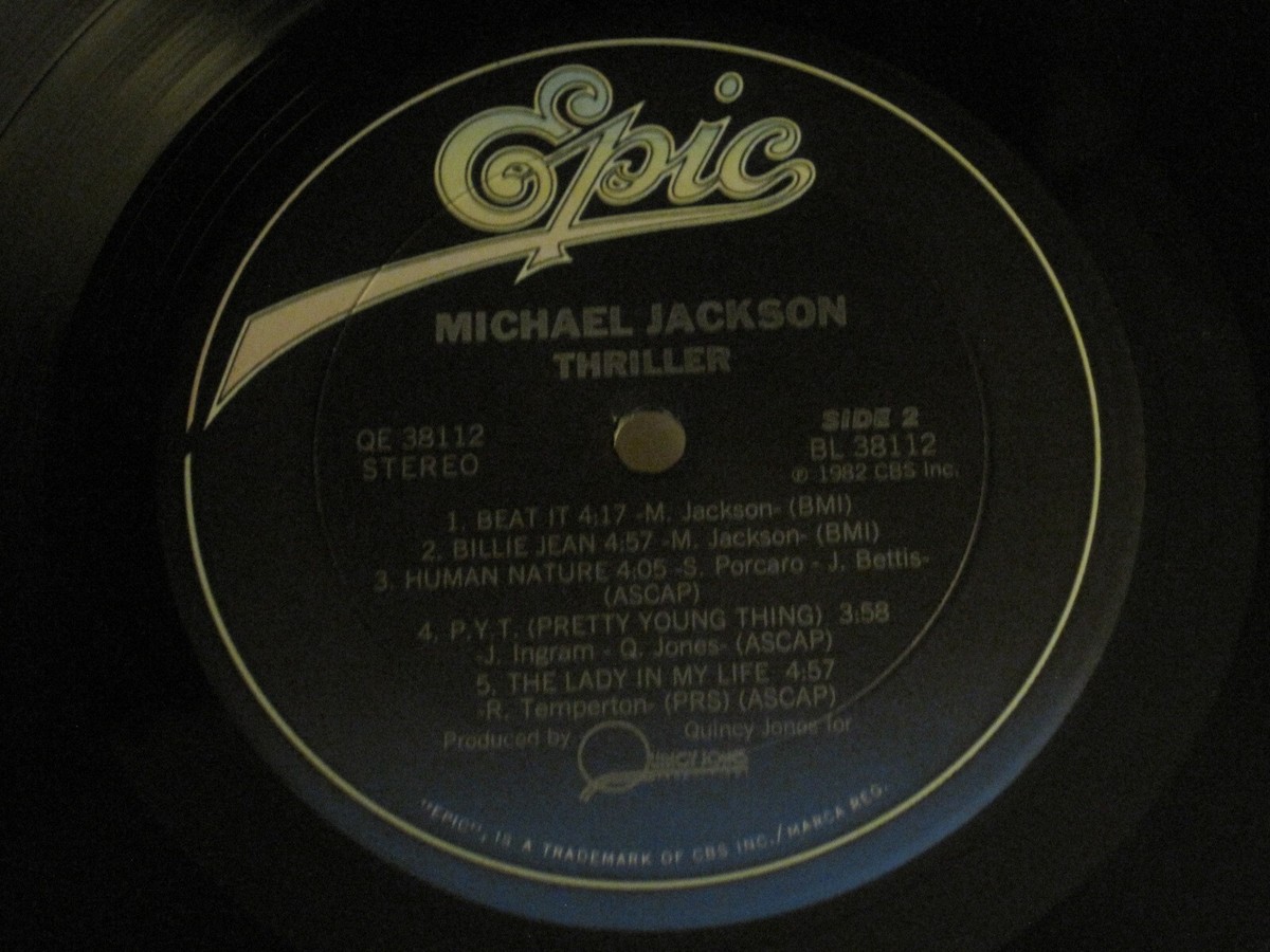洋楽 LP Michael Jackson / Thriller QE 38112 MICHAEL JACKSON THRILLER LP ORIG '82 EPIC QE 38112 SYNTH POP DISCO