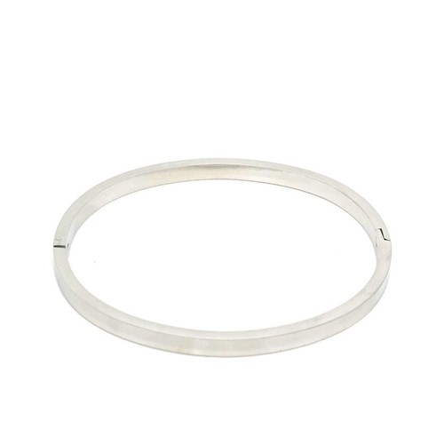 50) Bracciale Rigido Sottile Argentato con Brillantini - Elegante e Lucente - Foto 18 di 24