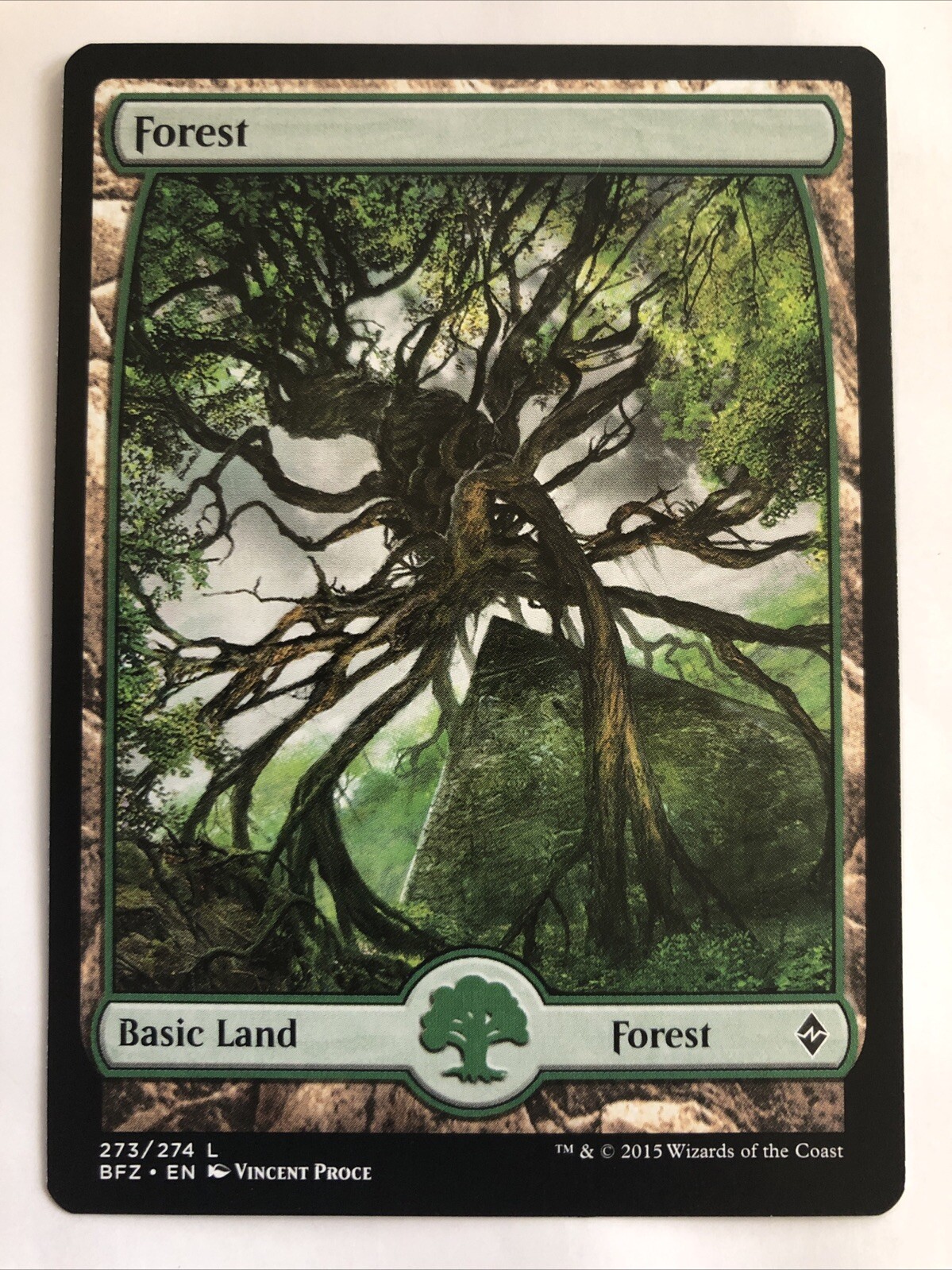 MTG Battle For Zendikar Forest Full Art 273/274 NM