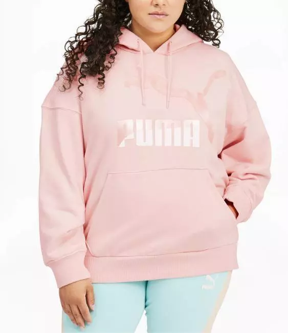 Light pink puma hoodie new arrivals