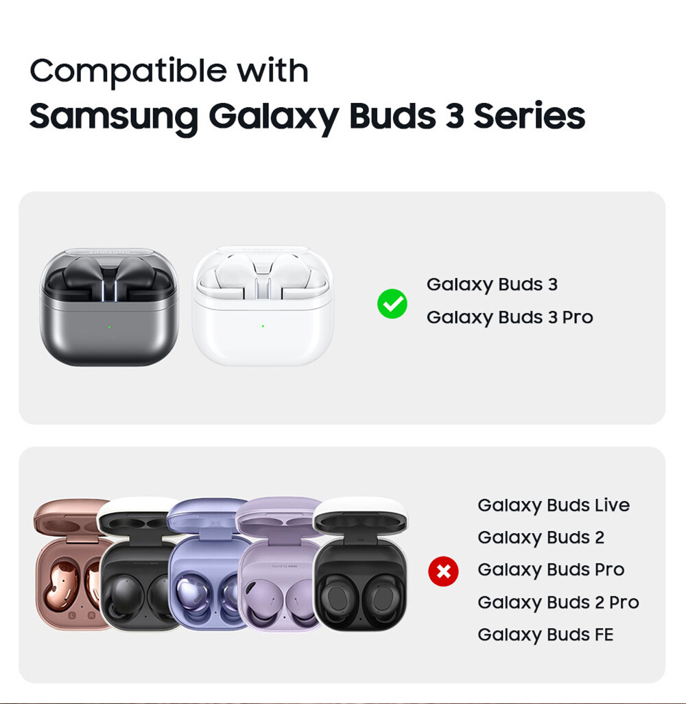 For Samsung Galaxy Buds 3/3 Pro Luxury Genuine Leather Case