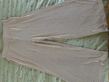 adrianna papell pants. Wide Leg Pull On. Black/ White Pin Stripes. Medium