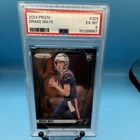 Panini 2024 Prizm Rookies Drake Maye #329 PSA 6 Rookie Base Patriots Card
