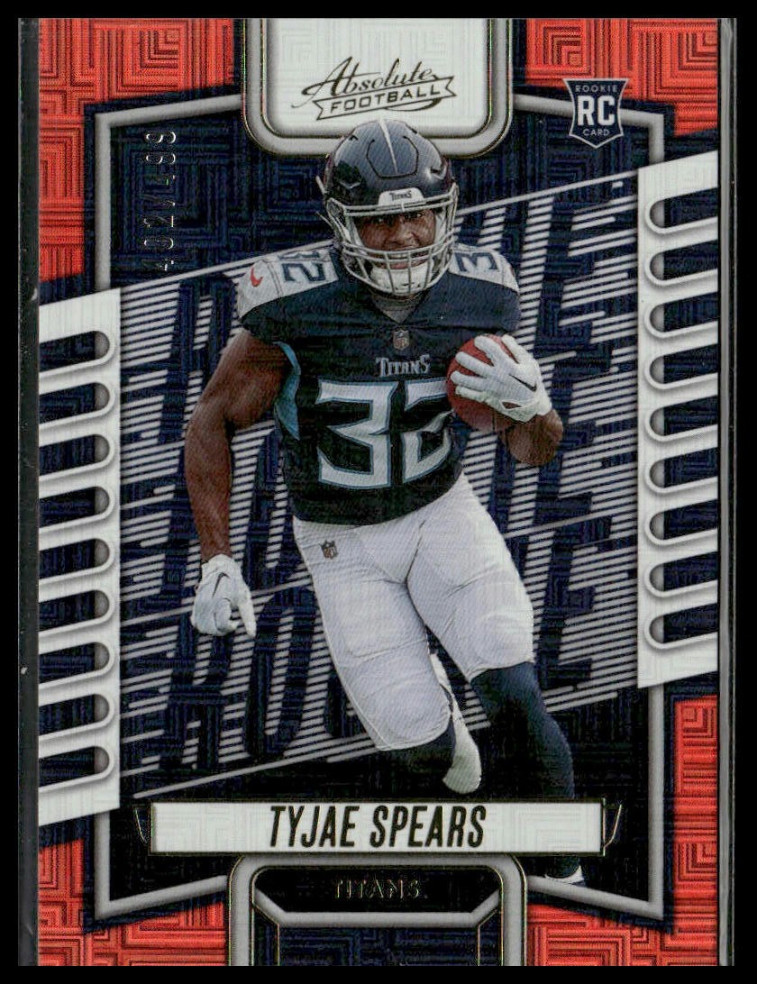 Tyjae Spears Panini Absolute #129 Red Squares