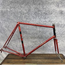 Vintage Motobecane Racing Bike Frame 63cm Reynolds 531 Steel Red 700c 120mm Tall