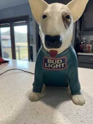 1986年　BudLight スパッズマッケンジー パブミラー　時計　看板　バー 1986 Spuds Mackenzie Bud light bar light | eBay