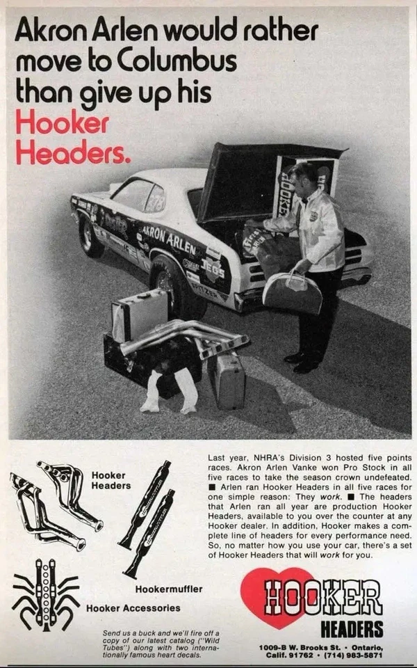 Silenciador Hooker Headers Hooker de principios de la década de 1970 NOS Foto 3 de 3