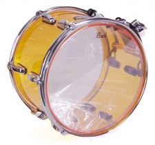 Pearl Crystal Beat 12"x8" Rack Tom Tangerine Glass New Seamless Acrylic