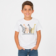 UBS2 Jungen T-Shirt Weiß mit Giraffen-Print