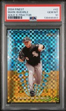 2004 Topps Finest - Mark Buehrle #42 Gold X-Fractor /139 PSA 10