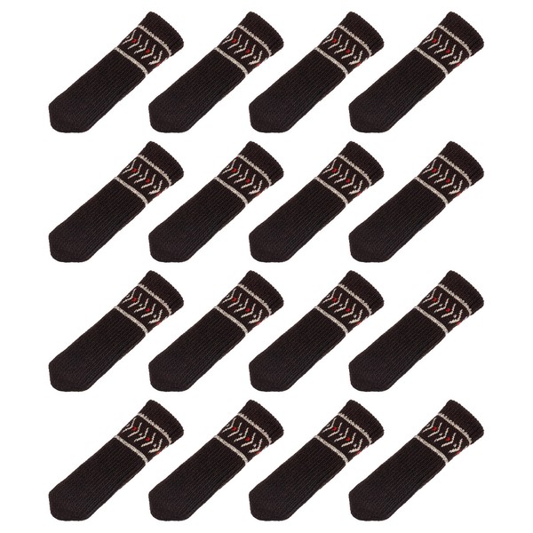 16Stk Stuhl Bein Socken Boden BeschüTzer Tisch FüßE BeschüTzer(Braun)-image