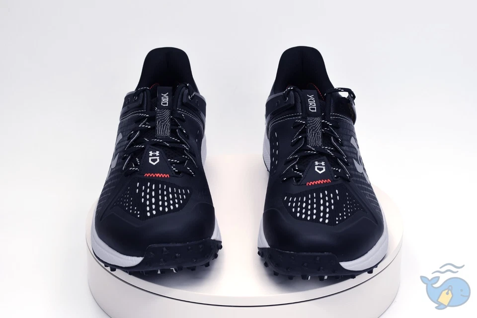 Under Armour Yard Turf Men’s Size 14 Black/White 3025593-001 Baseball Turf Shoes - Image 3 of 4