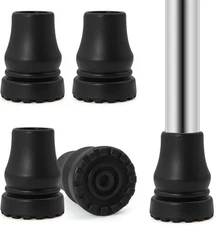4 Pcs Replacement Crutch Tips 3/4 Inch Crutch Feet Cap Hiking Walker Tips Heavy