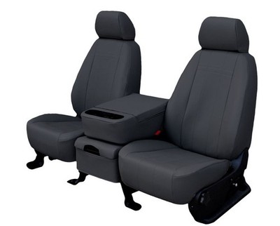 CalTrend Car Seat Covers Fit Ford Excursion 2003-2005 Dark Grey Faux Leather