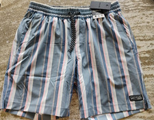 Hurley Volley Swim Shorts size Large 7.5" Inseam MINT FREE SHIPPING 