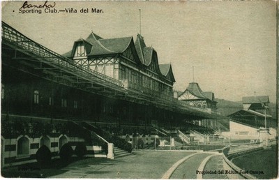 PC CHILE, SPORTING CLUB, VINA DEL MAR, Vintage Postcard (b65736)