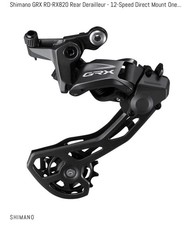 Shimano GRX RD-RX820 Rear Derailleur - 12-Speed Direct Mount One Spec Shadow Plu