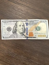 $100 CASH - $100 Dollar Bill - Blue Note - United States note USD - Lot 1231H