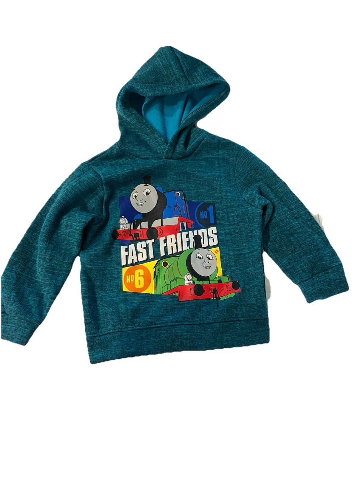 NEW Thomas & Friends Hooded Boys 3T Blue Pullover Sweatshirt Thomas & Percy
