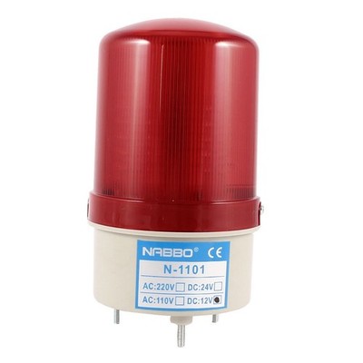 Industrial  Blinking Rotating Warning Light Bulb SignalTower Lamp Red LED DC12  